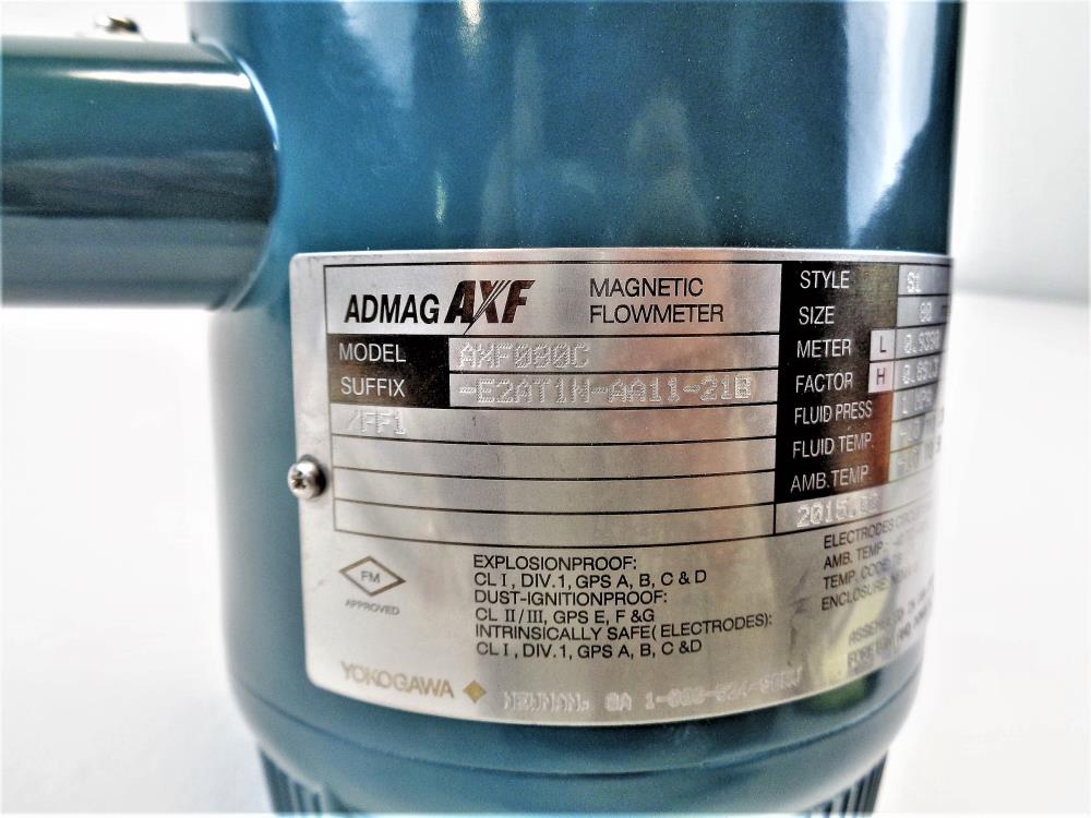 Yokogawa ADMAG AXF 3" Magnetic Flowmeter AXF080C -E2AT1N-AA11-21B